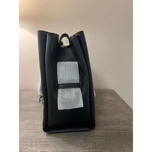 Emporio Armani Palmellato Leather-Effect Shopper Bag with Eagle Charm - Picture 11 of 16